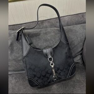 Black Coach Hampton Hobo shoulder bag